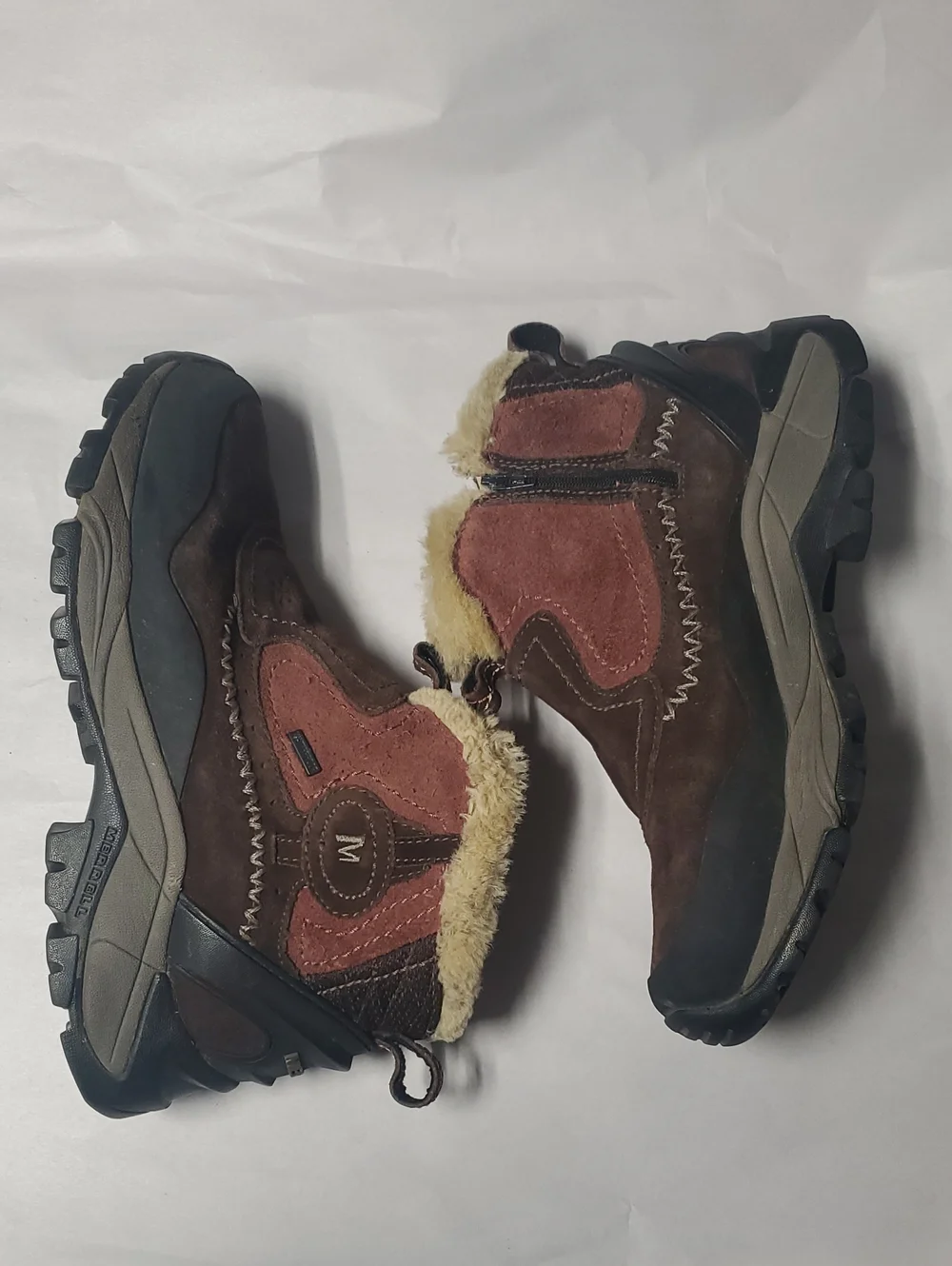 Merrell Sleet 6 Waterproof Bracken Suede Hiking Winter Boots Size 8.5 Womens